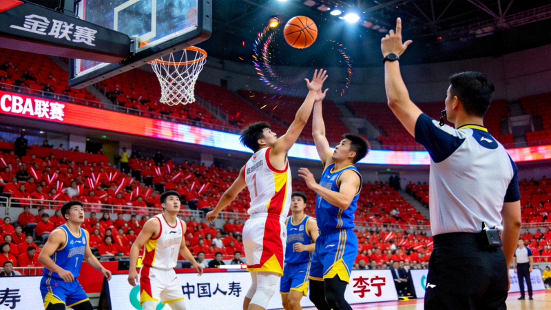 CBA中国男子篮球职业联赛比赛现场